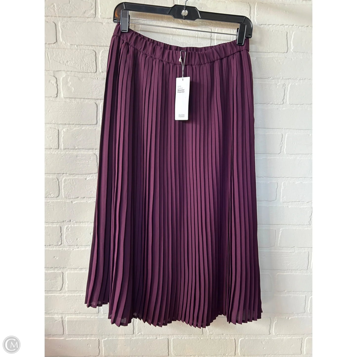 Skirt Midi By Eileen Fisher In Purple, Size: Xs
