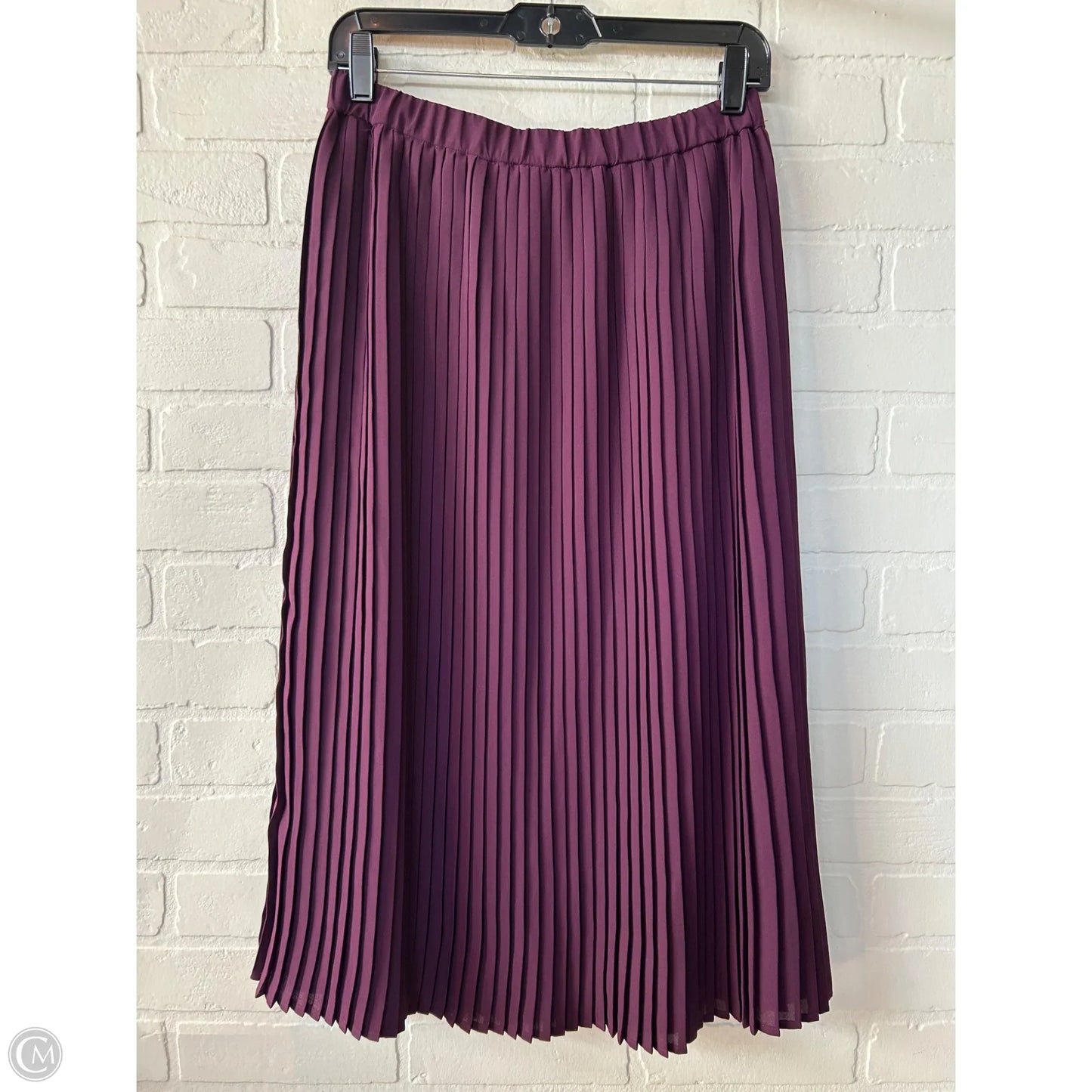 Skirt Midi By Eileen Fisher In Purple, Size: Xs