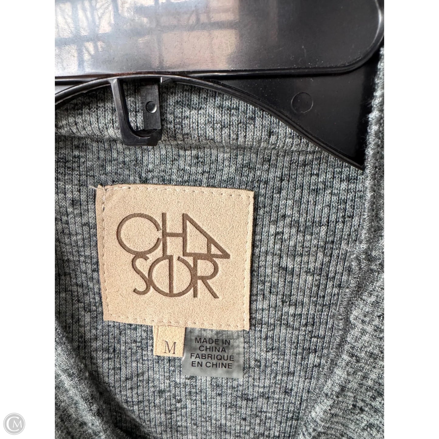 Top Long Sleeve By Chaser In Green, Size: M