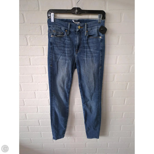 Jeans Skinny By Good American In Blue Denim, Size: 4