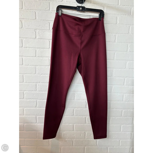 Athletic Leggings By Spyder In Red, Size: 12
