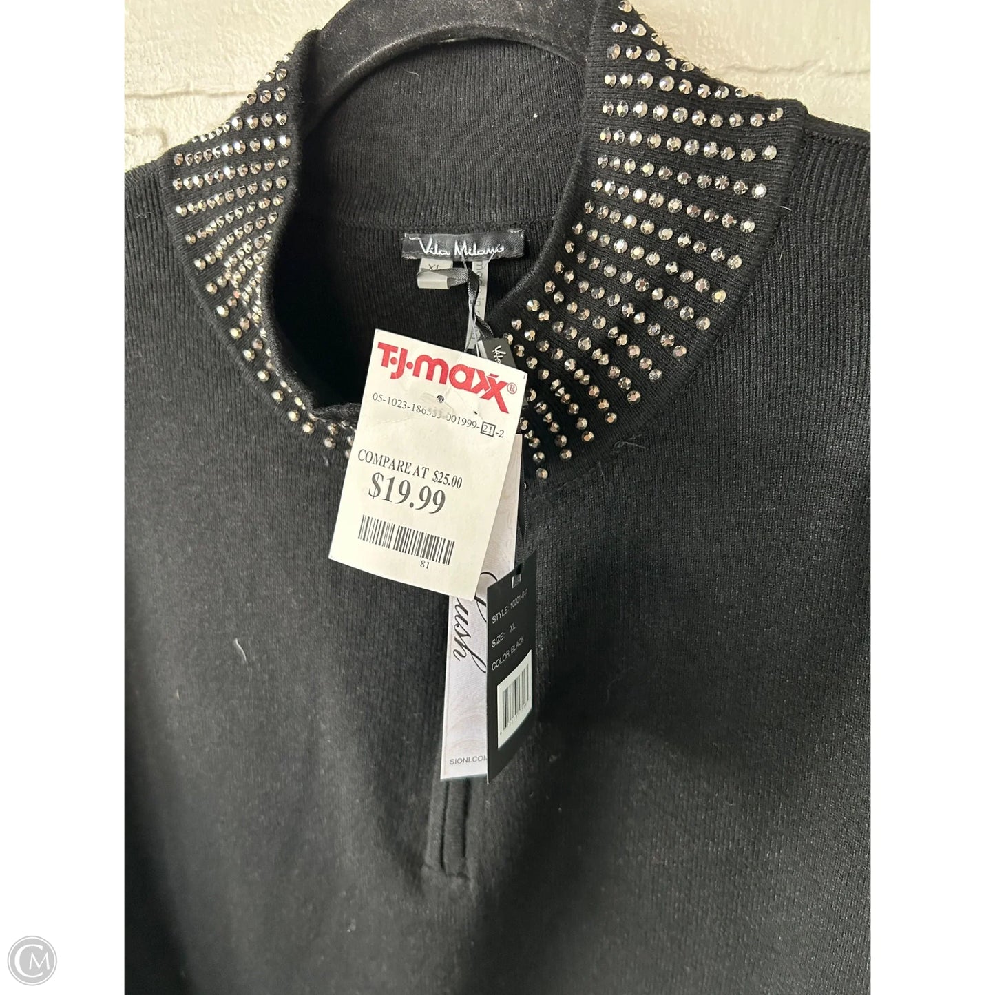 Sweater By Vila Milano In Black, Size: Xl