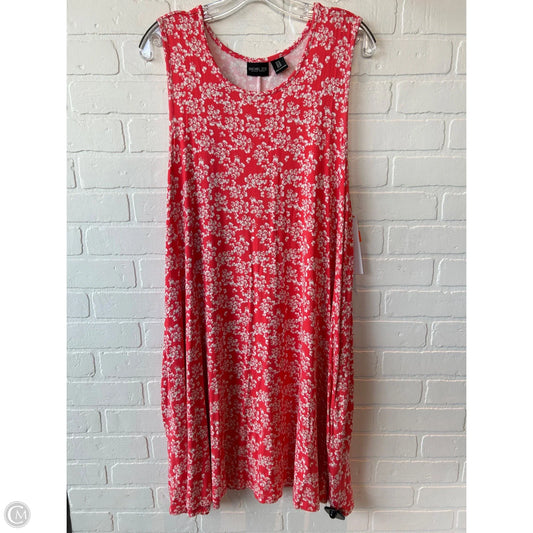 Dress Casual Short By Rachel Zoe In Pink & White, Size: 1x