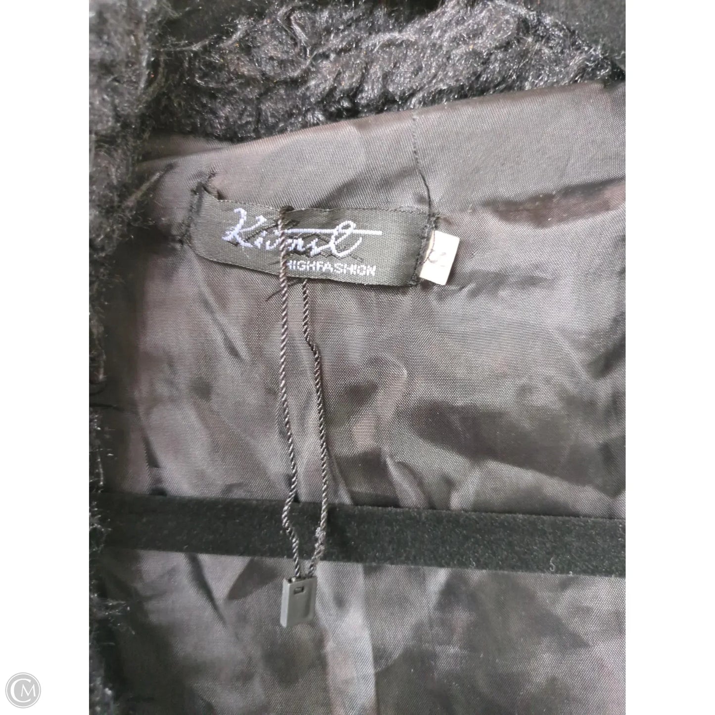 Jacket Faux Fur & Sherpa By Clothes Mentor In Black, Size: S