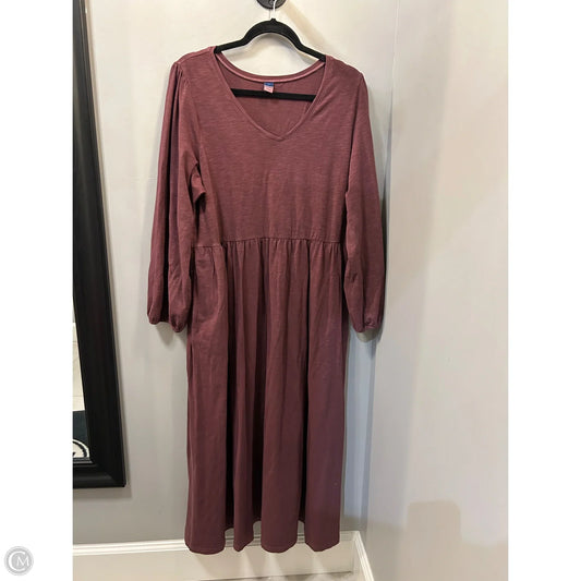 Dress Casual Maxi By Old Navy In Purple, Size: Xl