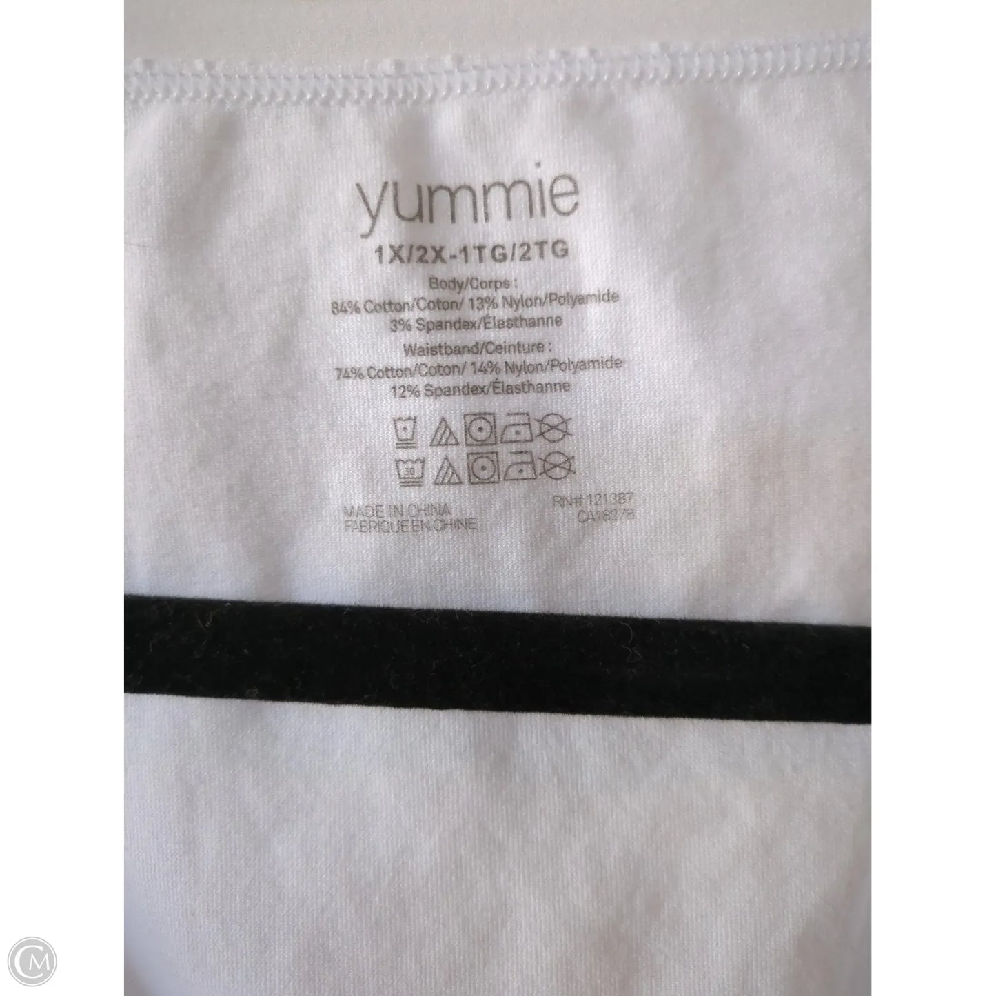 Top Long Sleeve Basic By Clothes Mentor In White, Size: 1x