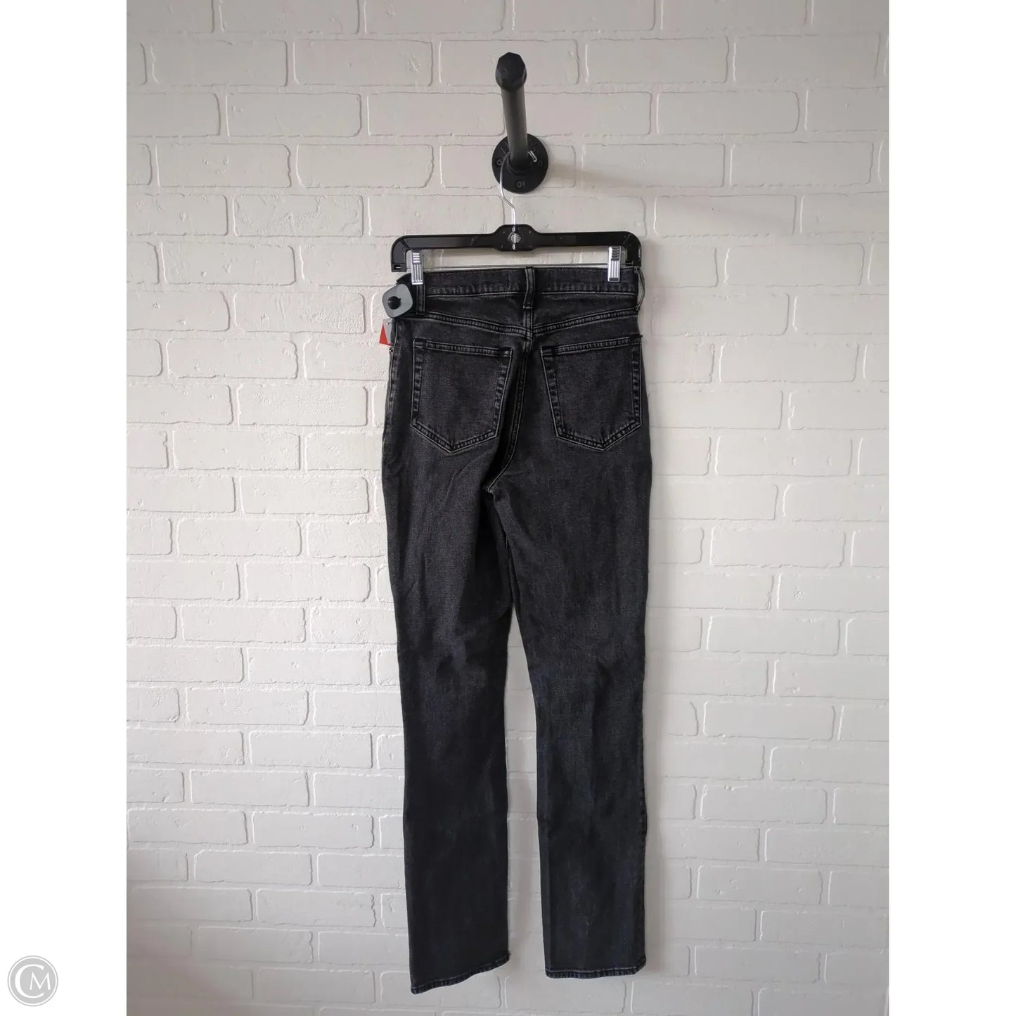 Jeans Straight By Abercrombie And Fitch In Black Denim, Size: 2