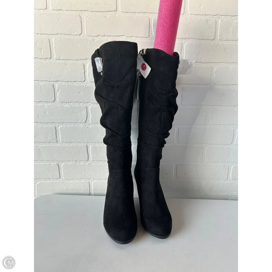 Boots Knee Heels By Dr Scholls In Black, Size: 8.5