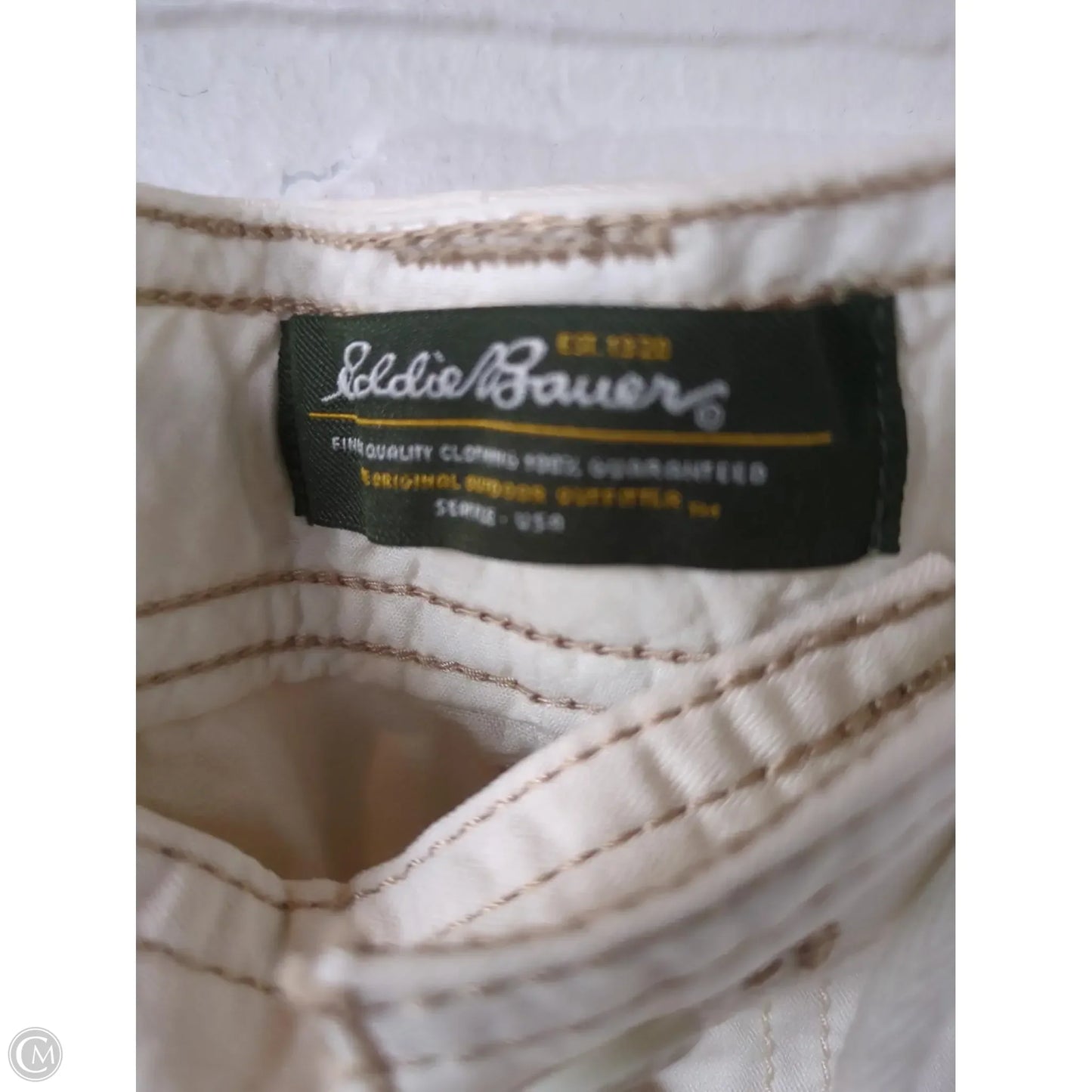 Shorts By Eddie Bauer In Cream, Size: 14l