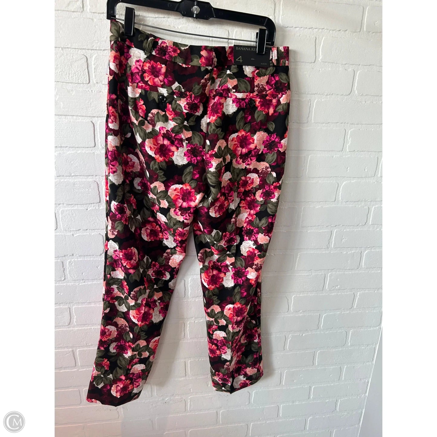 Pants Dress By Banana Republic In Black & Pink, Size: 4