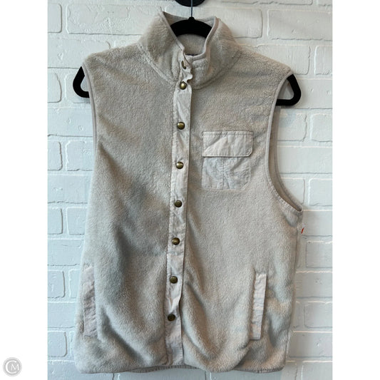 Vest Faux Fur & Sherpa By Clothes Mentor In Tan, Size: M