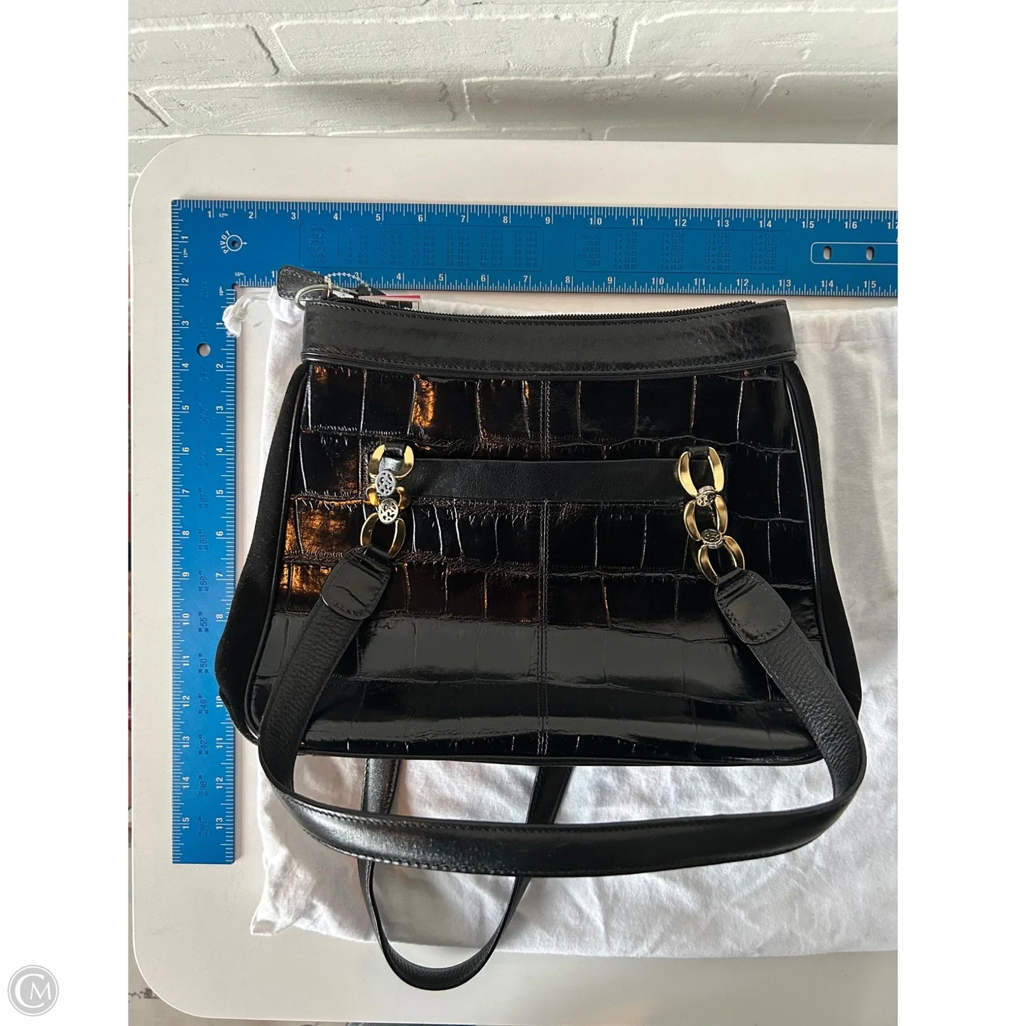 Handbag Leather By Brighton, Size: Medium