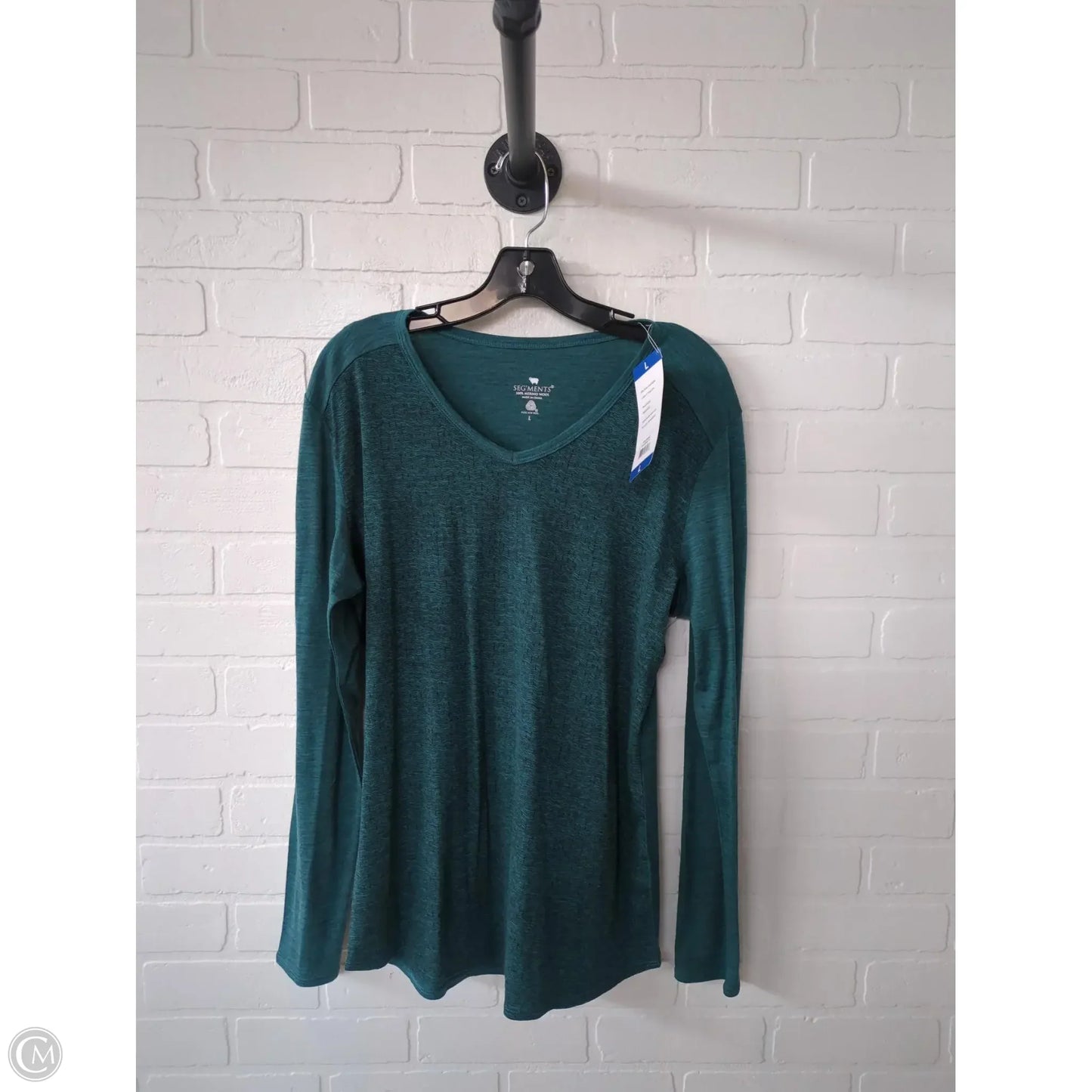 Top Long Sleeve By Clothes Mentor In Green, Size: L