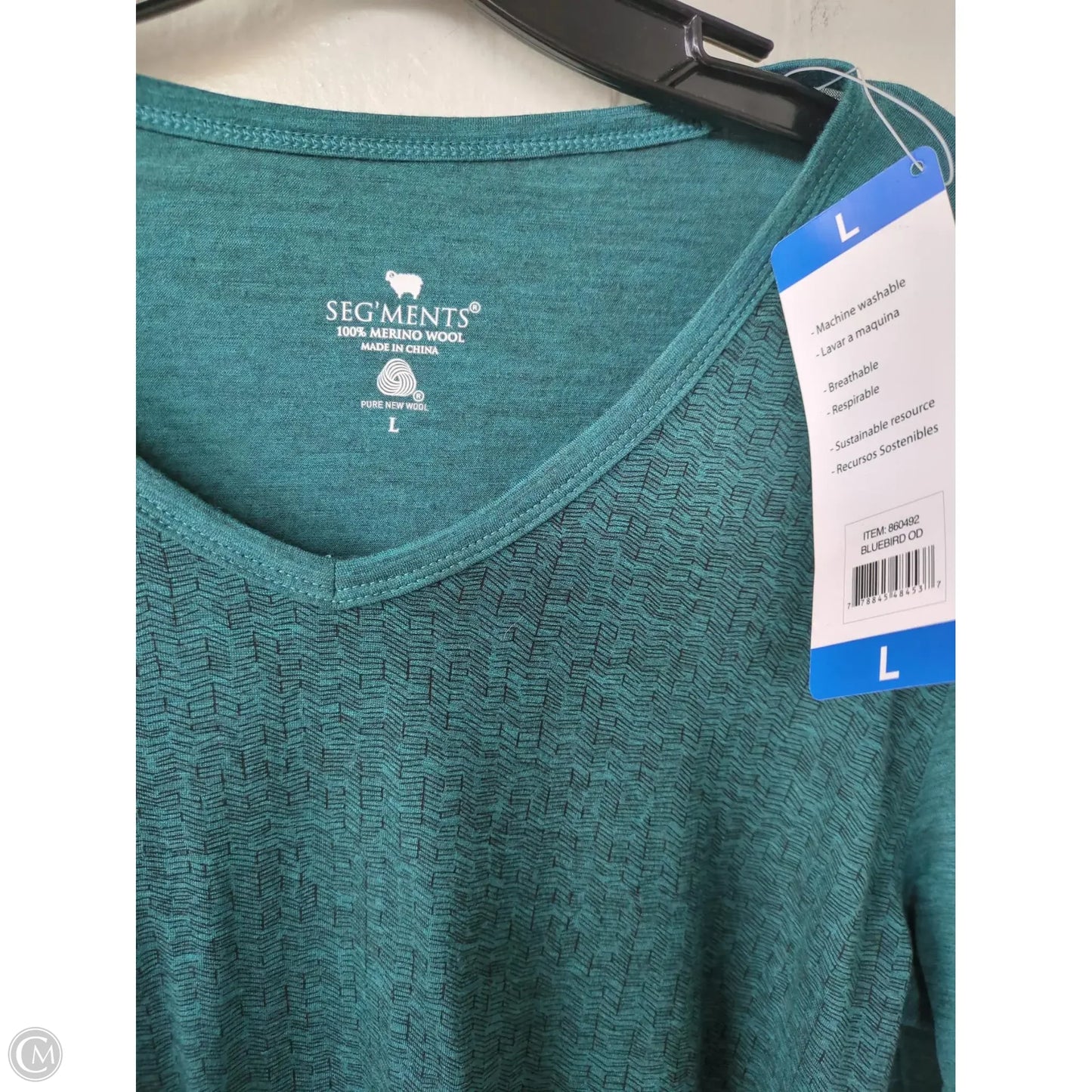 Top Long Sleeve By Clothes Mentor In Green, Size: L