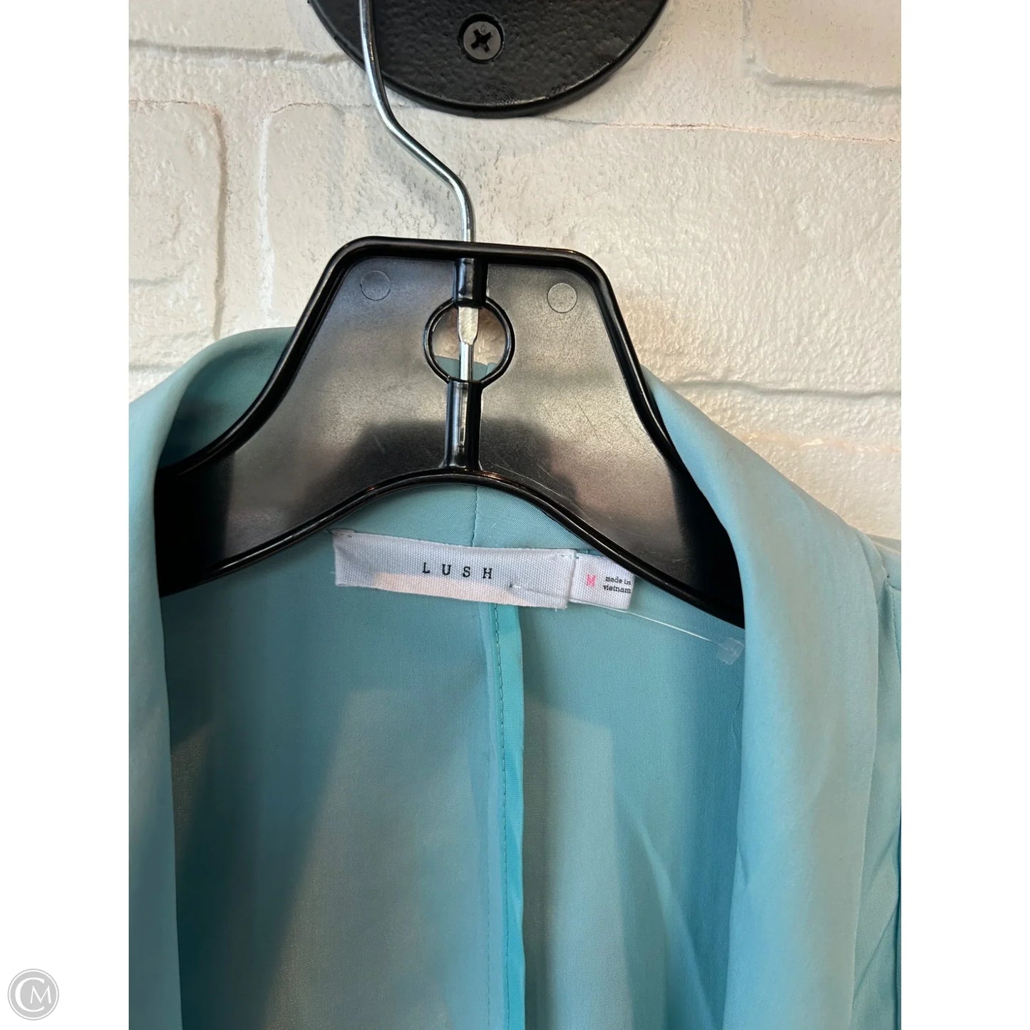 Blazer By Lush In Blue & Cream, Size: M