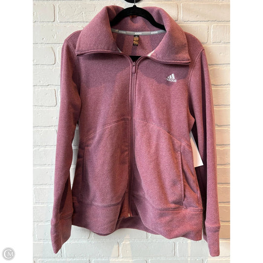 Jacket Fleece By Adidas In Red, Size: L