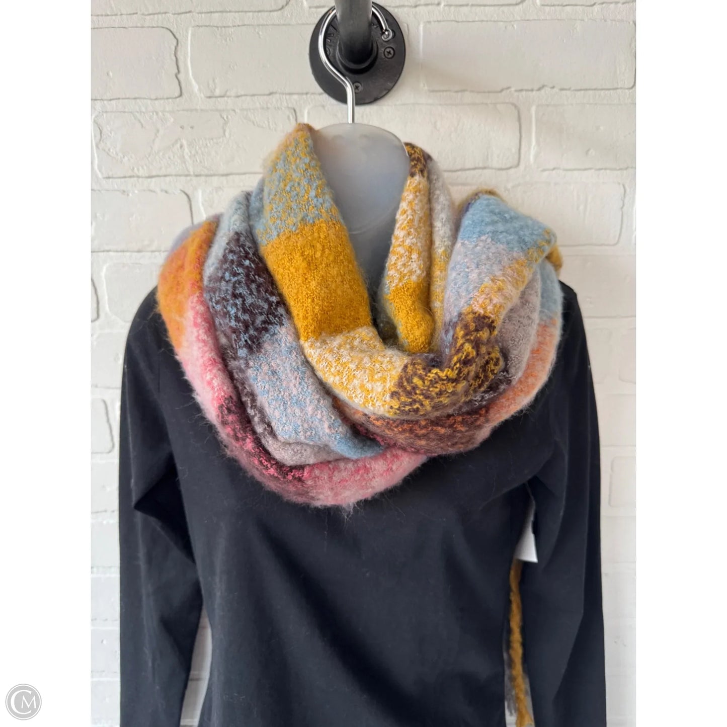 Scarf Winter By Clothes Mentor In Rainbow Print