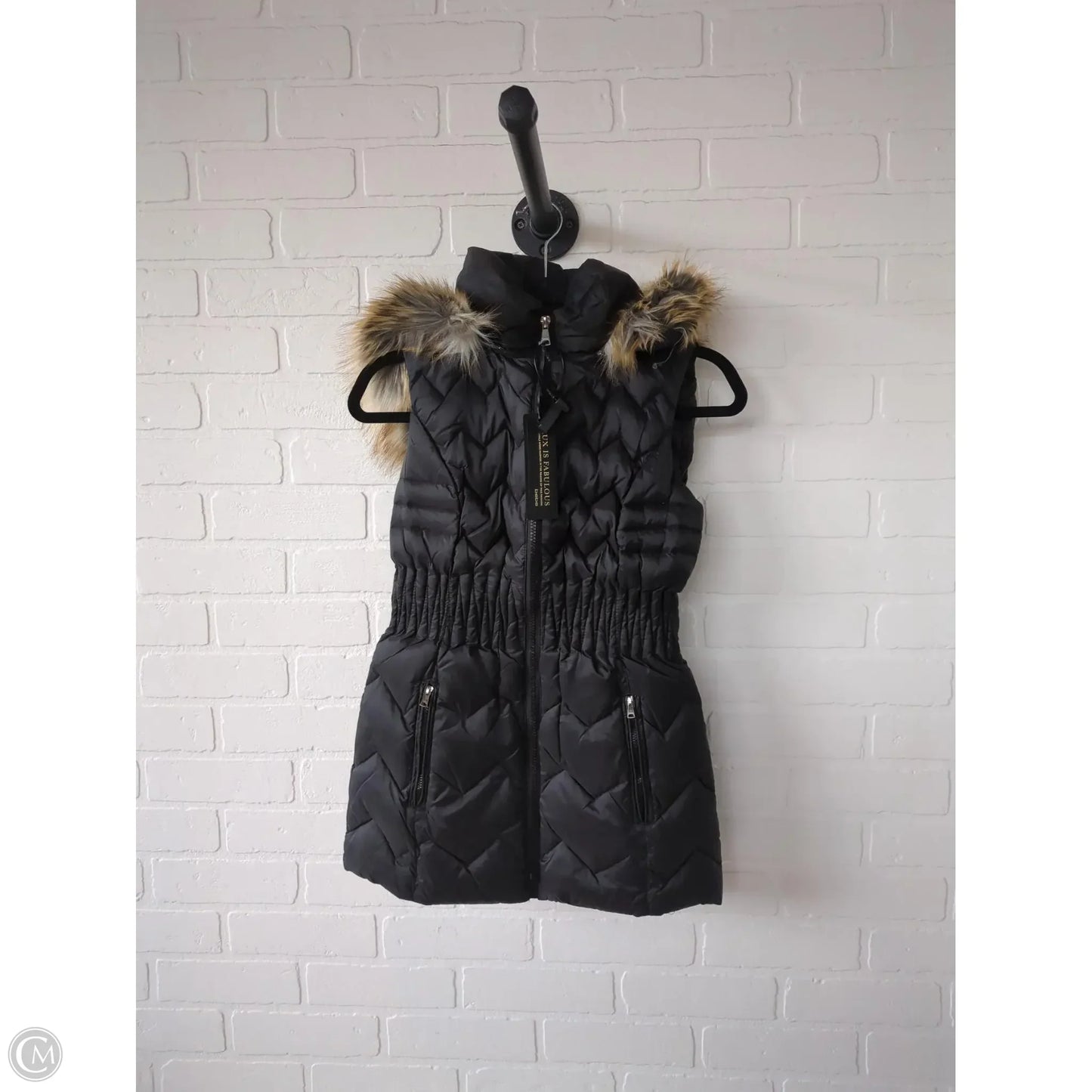 Vest Puffer & Quilted By Bebe In Black, Size: Xs