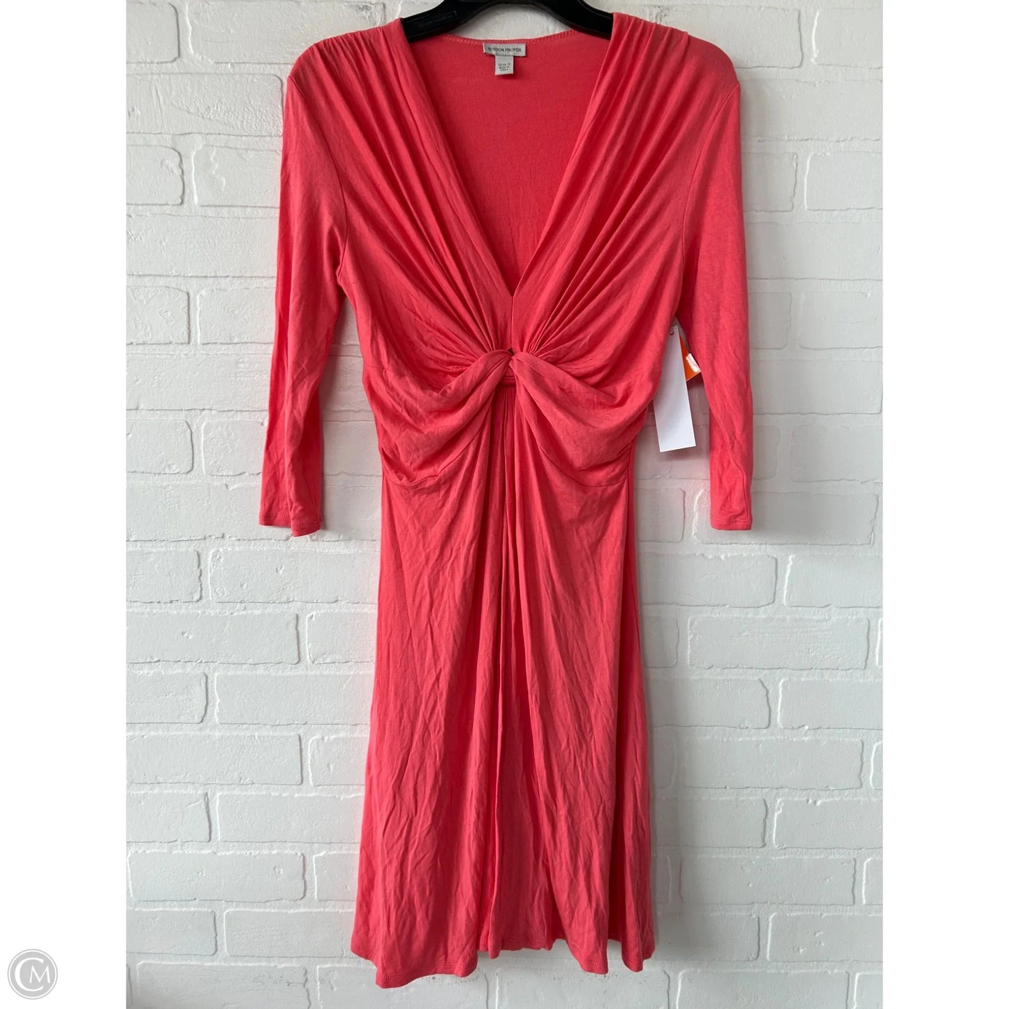 Dress Casual Midi By Boston Proper In Pink, Size: S