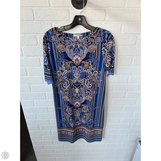 Dress Work By Dressbarn In Blue & Orange, Size: S