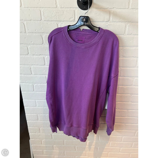 Sweatshirt Crewneck By Aerie In Purple, Size: L