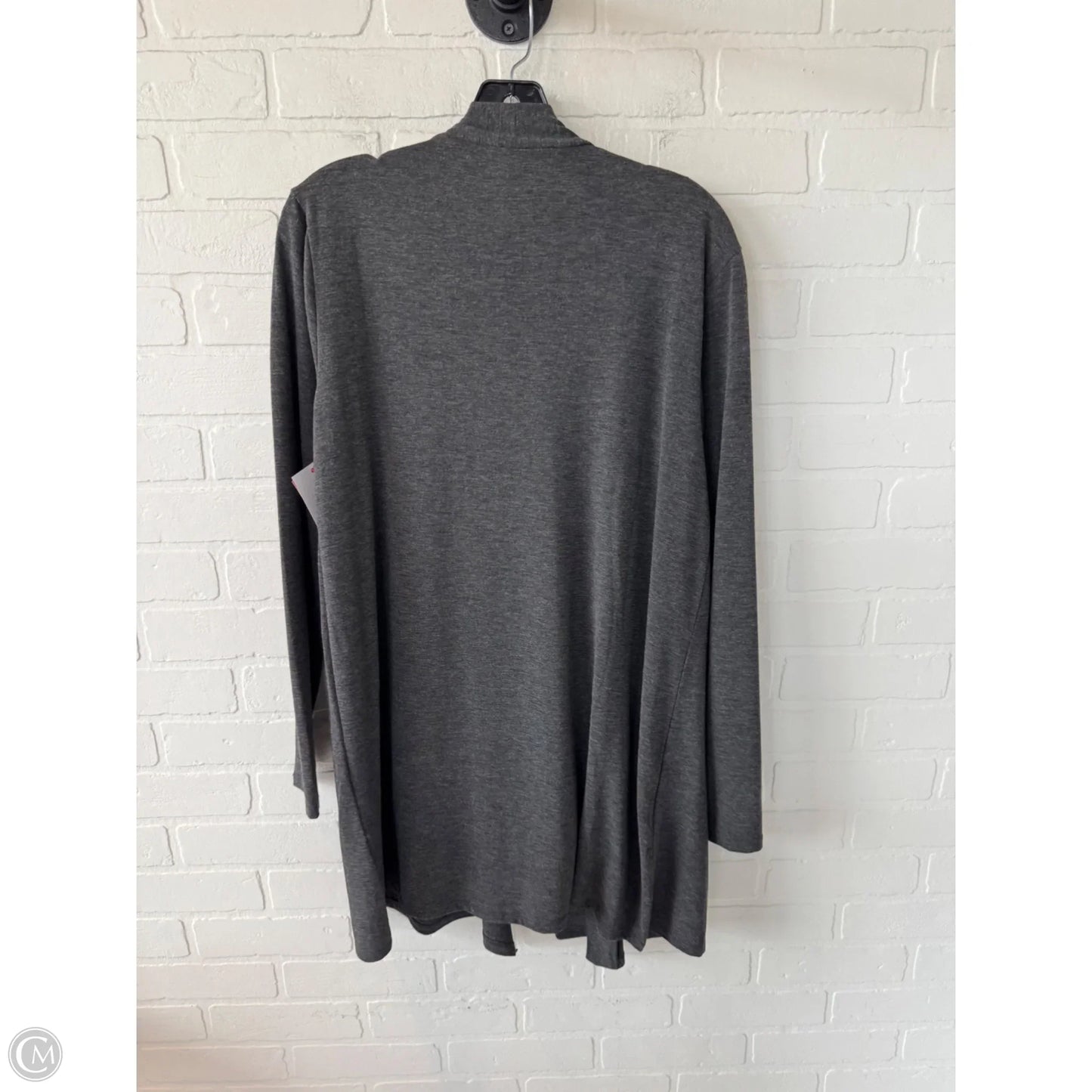 Cardigan By Zenana Outfitters In Grey, Size: Xl