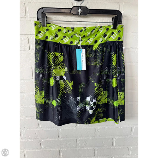Athletic Skort By Clothes Mentor In Black & Green, Size: 16