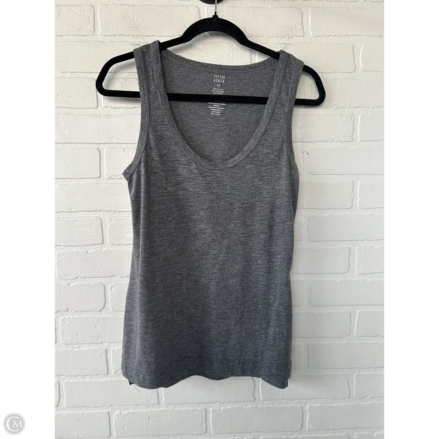 Top Sleeveless Basic By Peyton Jensen In Grey, Size: Xs