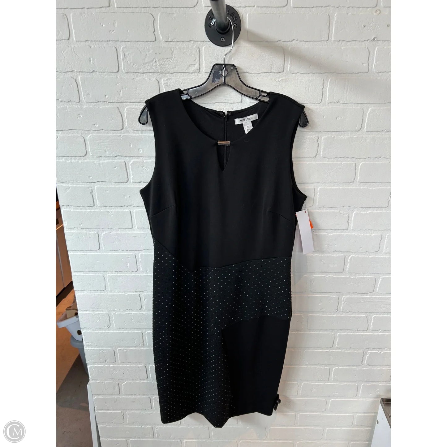Dress Work By White House Black Market In Black & White, Size: L