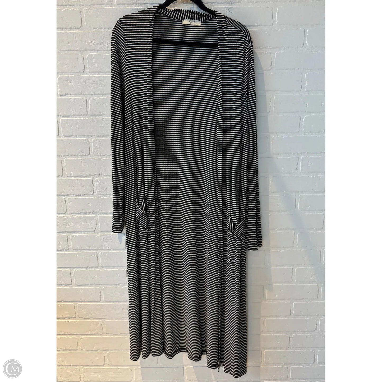 Cardigan By Kyemi In Black & White, Size: L