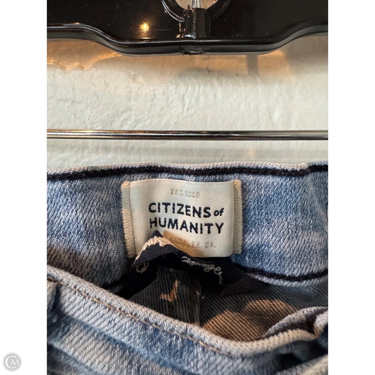 Jeans Cropped By Citizens Of Humanity In Blue Denim, Size: 2