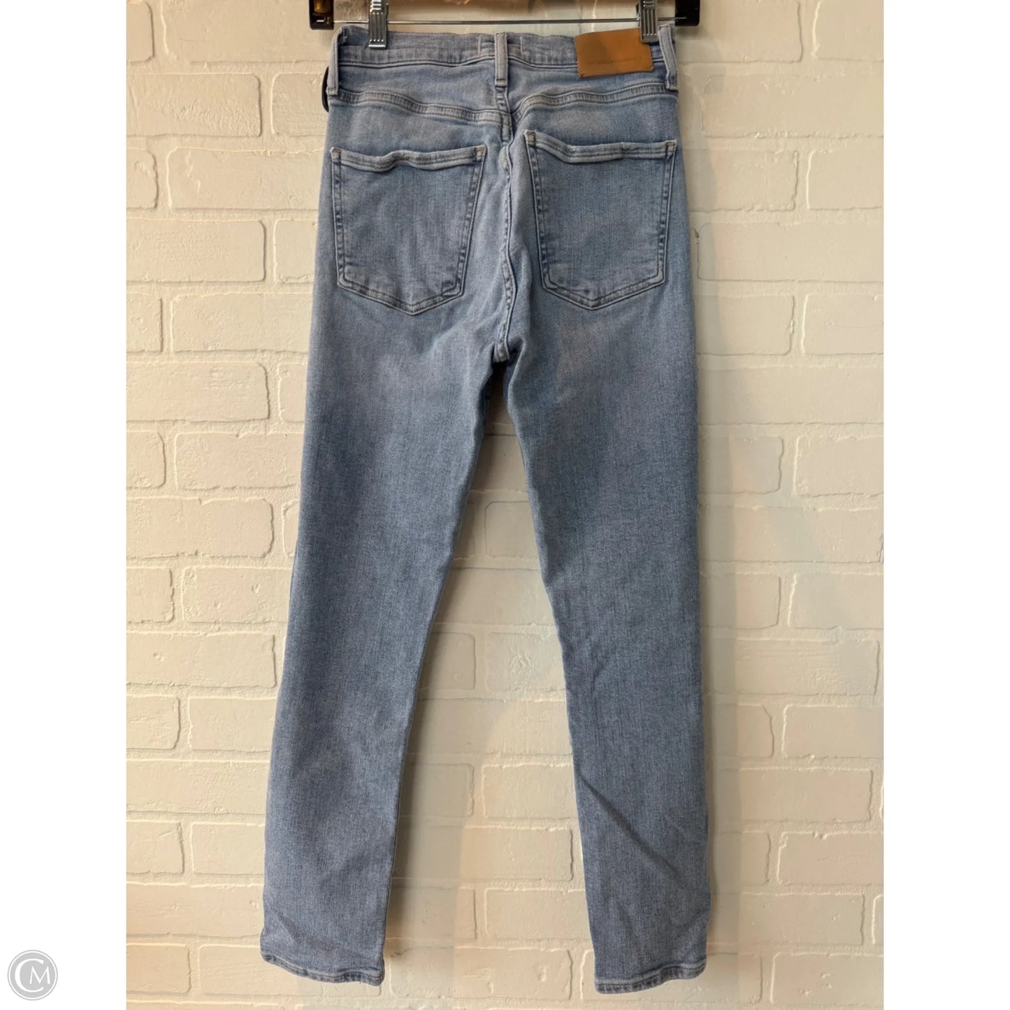 Jeans Cropped By Citizens Of Humanity In Blue Denim, Size: 2
