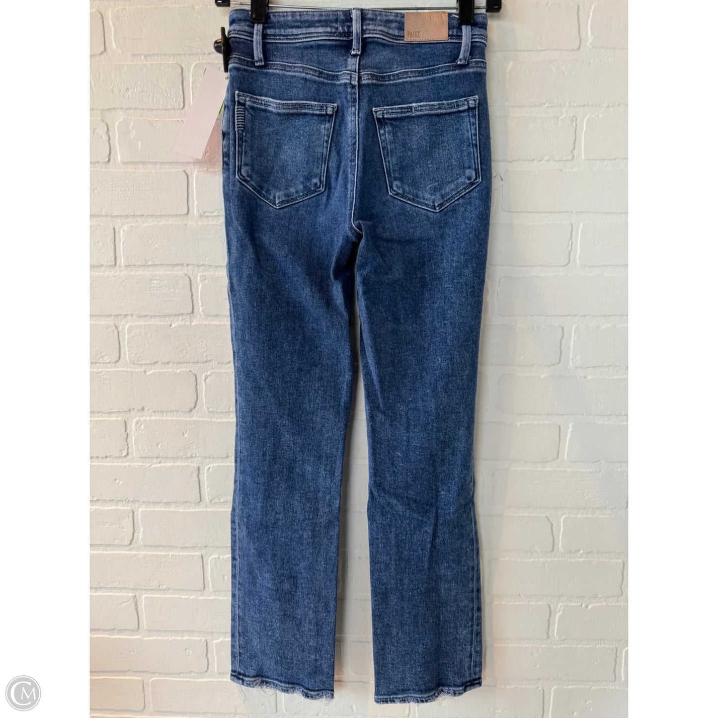 Jeans Straight By Paige In Blue Denim, Size: 0