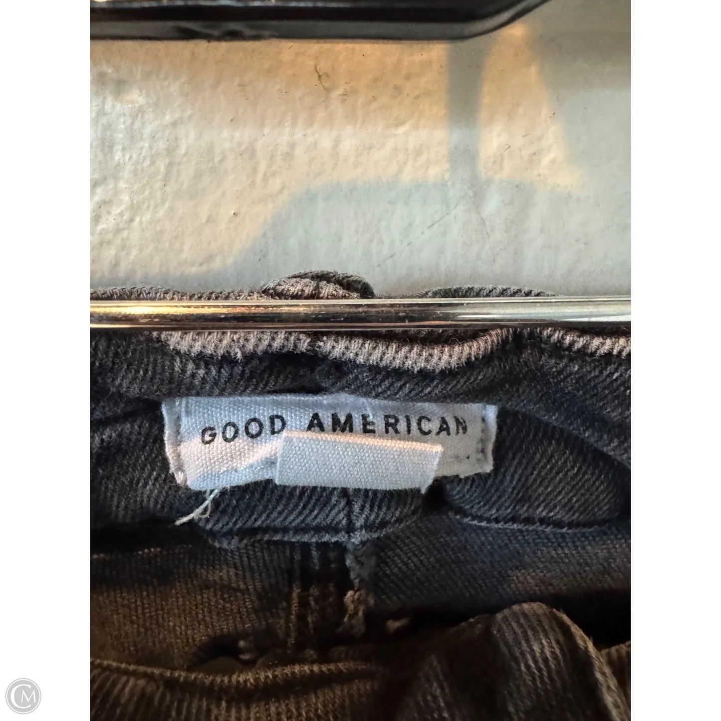 Jeans Straight By Good American In Black Denim, Size: 0