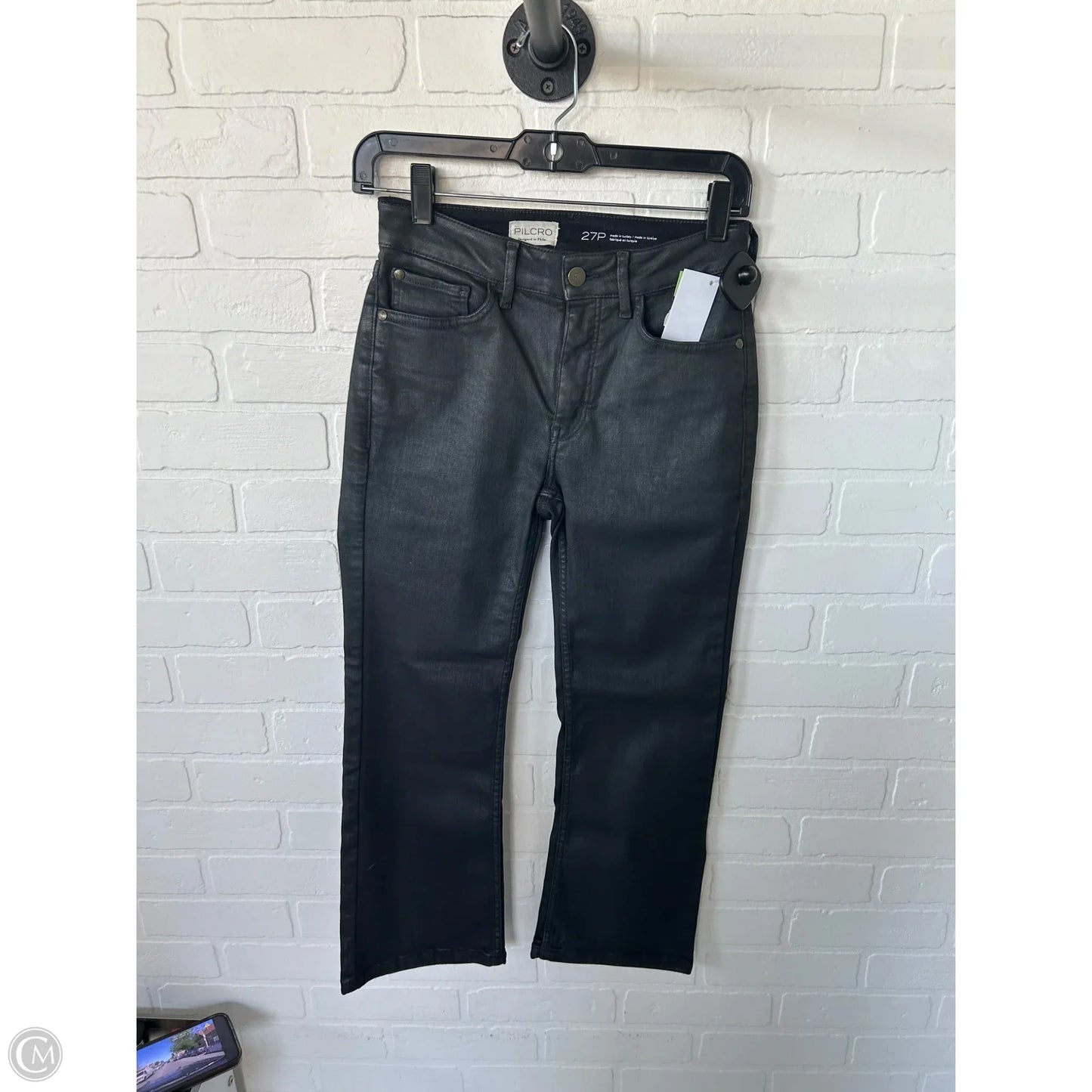 Jeans Boot Cut By Pilcro In Black Denim, Size: 4p