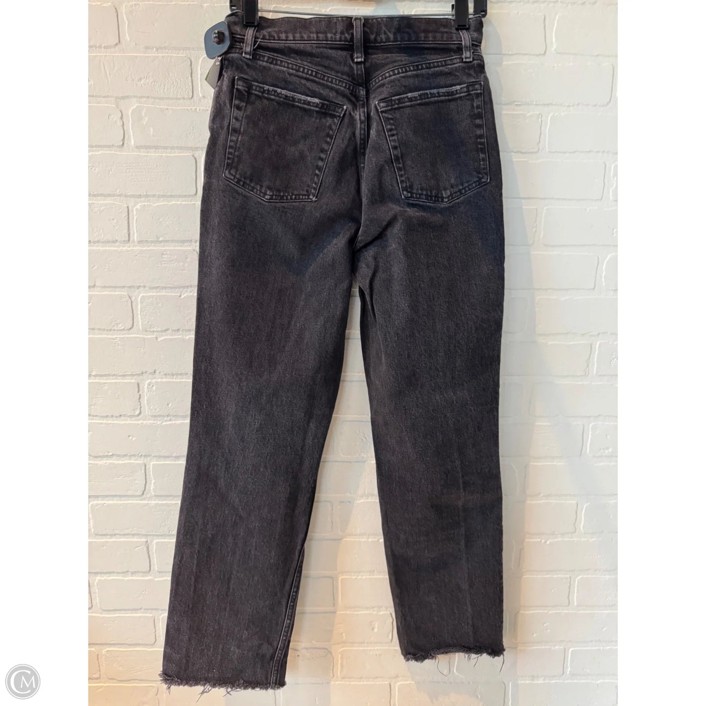 Jeans Straight By Abercrombie And Fitch In Black Denim, Size: 4