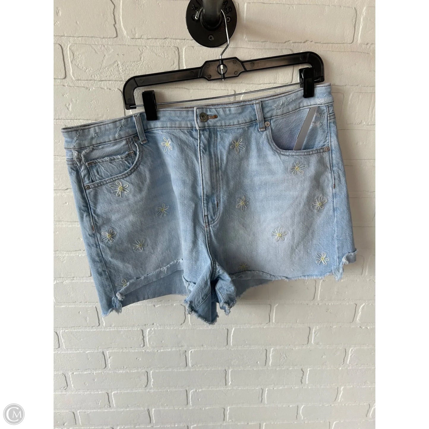 Shorts By American Eagle In Blue Denim, Size: 18