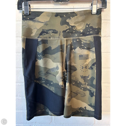 Athletic Shorts By Under Armour In Black & Green, Size: 4