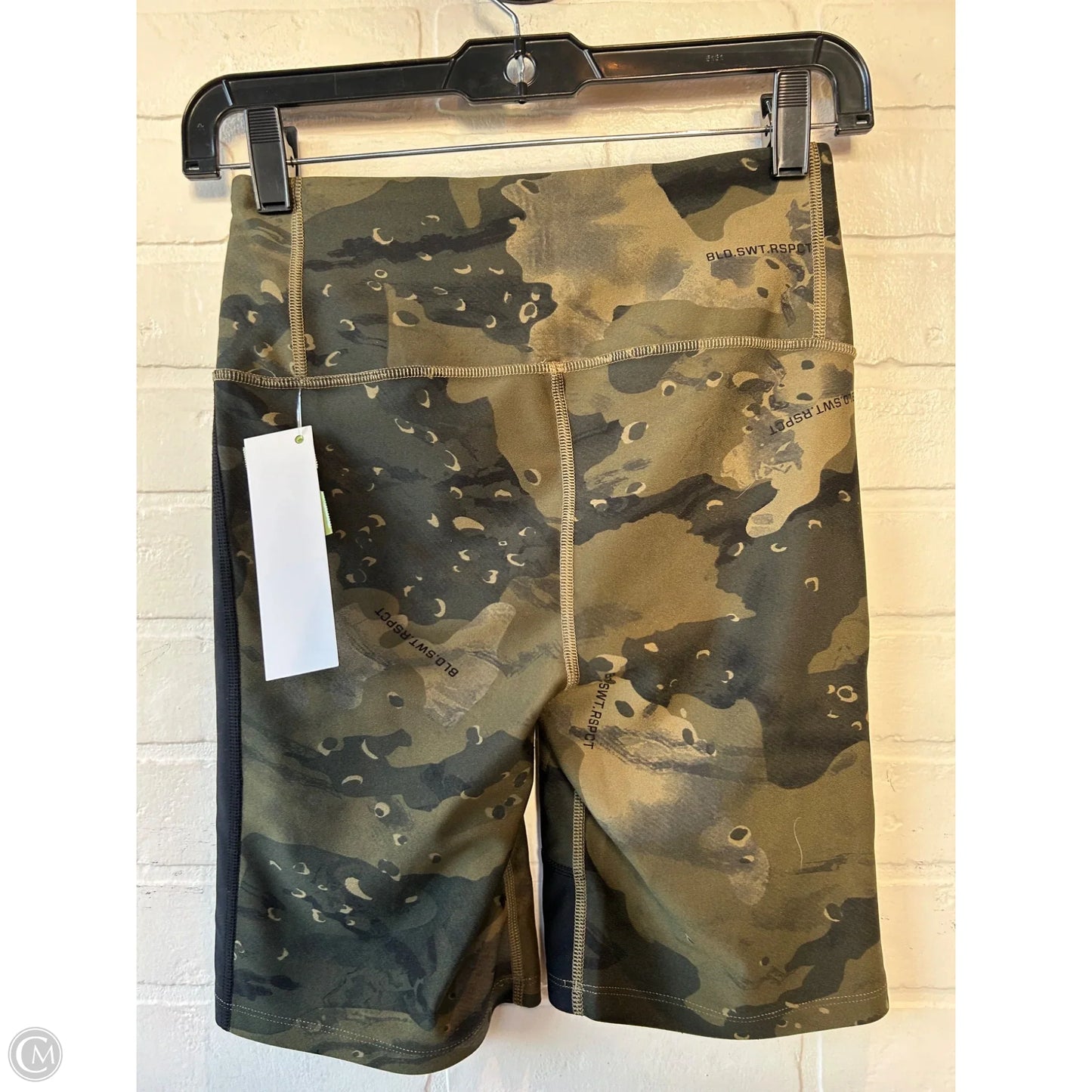 Athletic Shorts By Under Armour In Black & Green, Size: 4