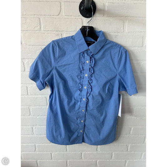 Top Short Sleeve By Lands End In Blue, Size: Xs