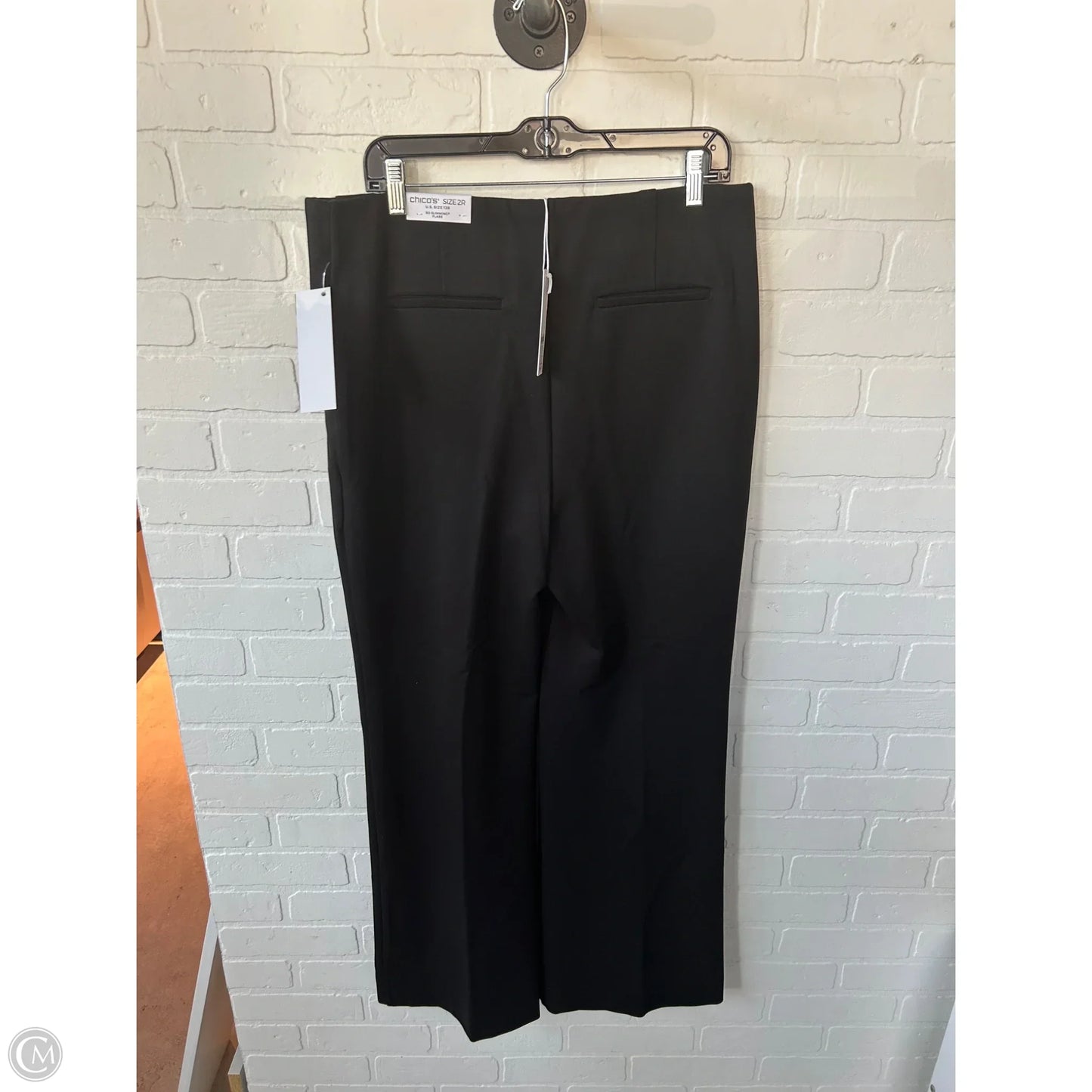 Pants Dress By Chicos In Black & Gold, Size: 12