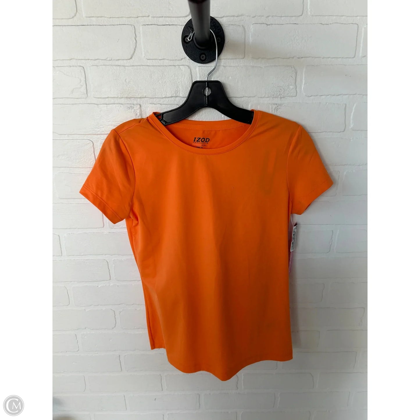Athletic Top Short Sleeve By Izod In Orange, Size: Xs