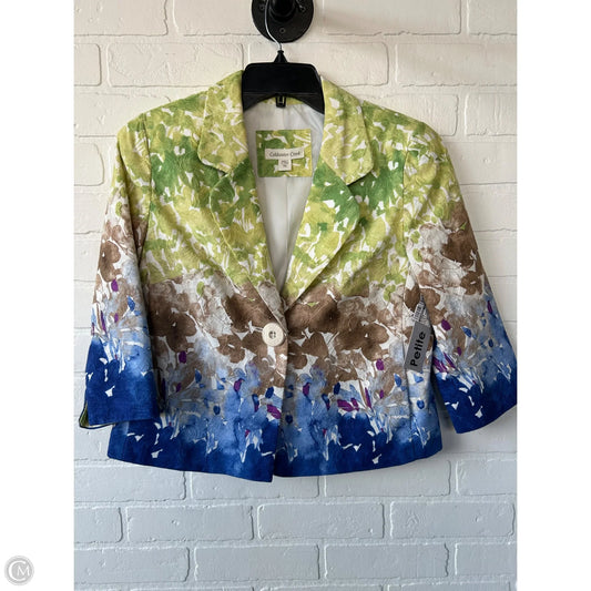 Blazer By Coldwater Creek In Blue & Green, Size: Sp