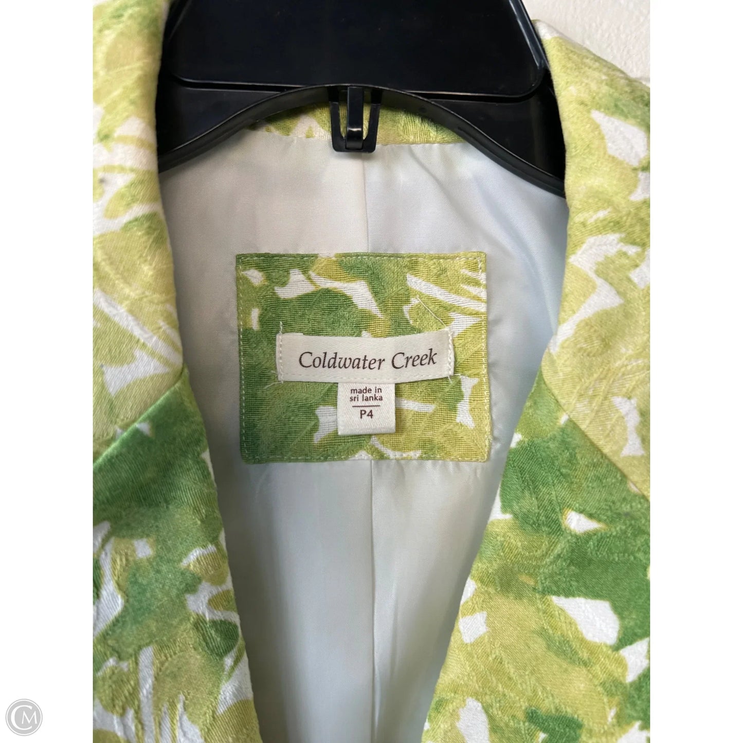 Blazer By Coldwater Creek In Blue & Green, Size: Sp