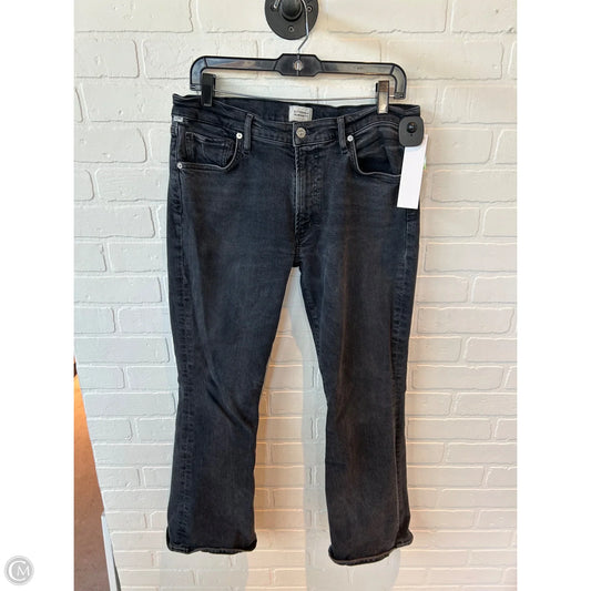 Jeans Straight By Citizens Of Humanity In Black Denim, Size: 12