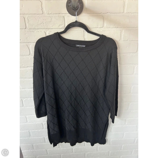Sweater By Cable And Gauge In Black, Size: M