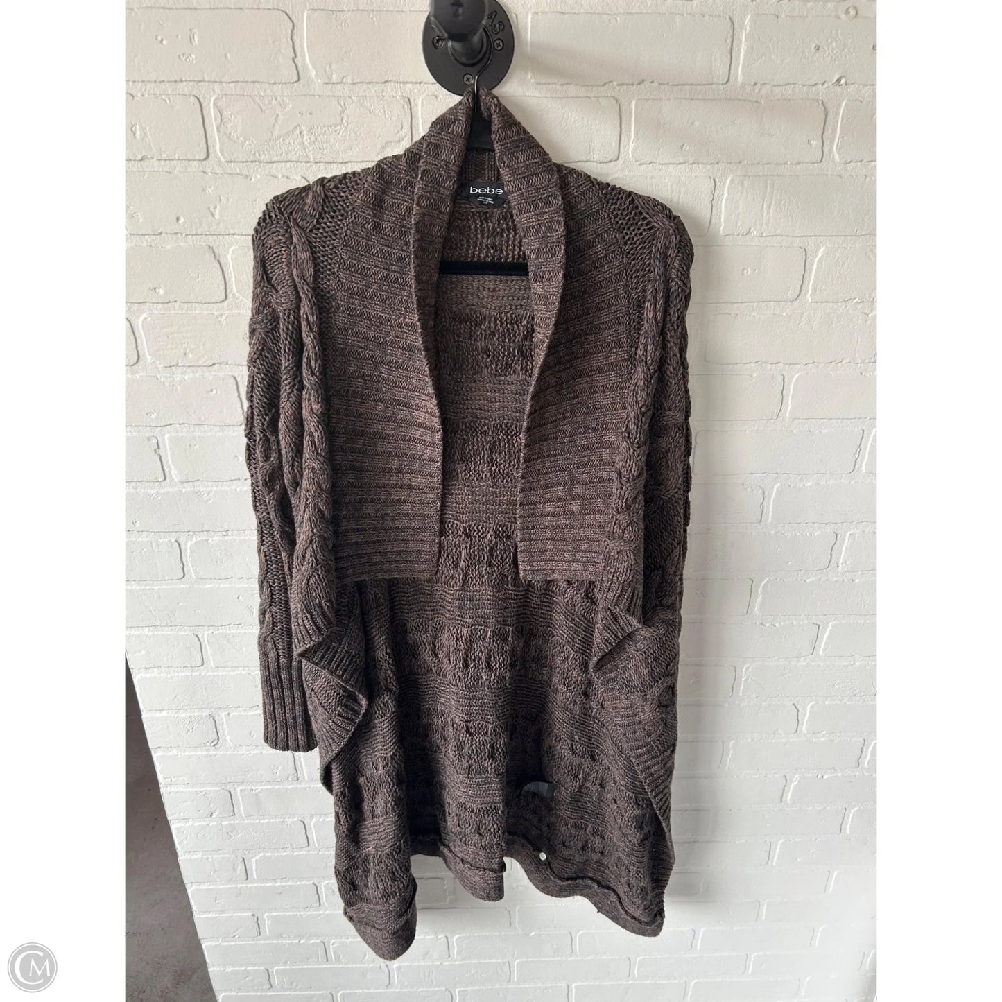 Sweater Cardigan By Bebe In Brown, Size: Xs