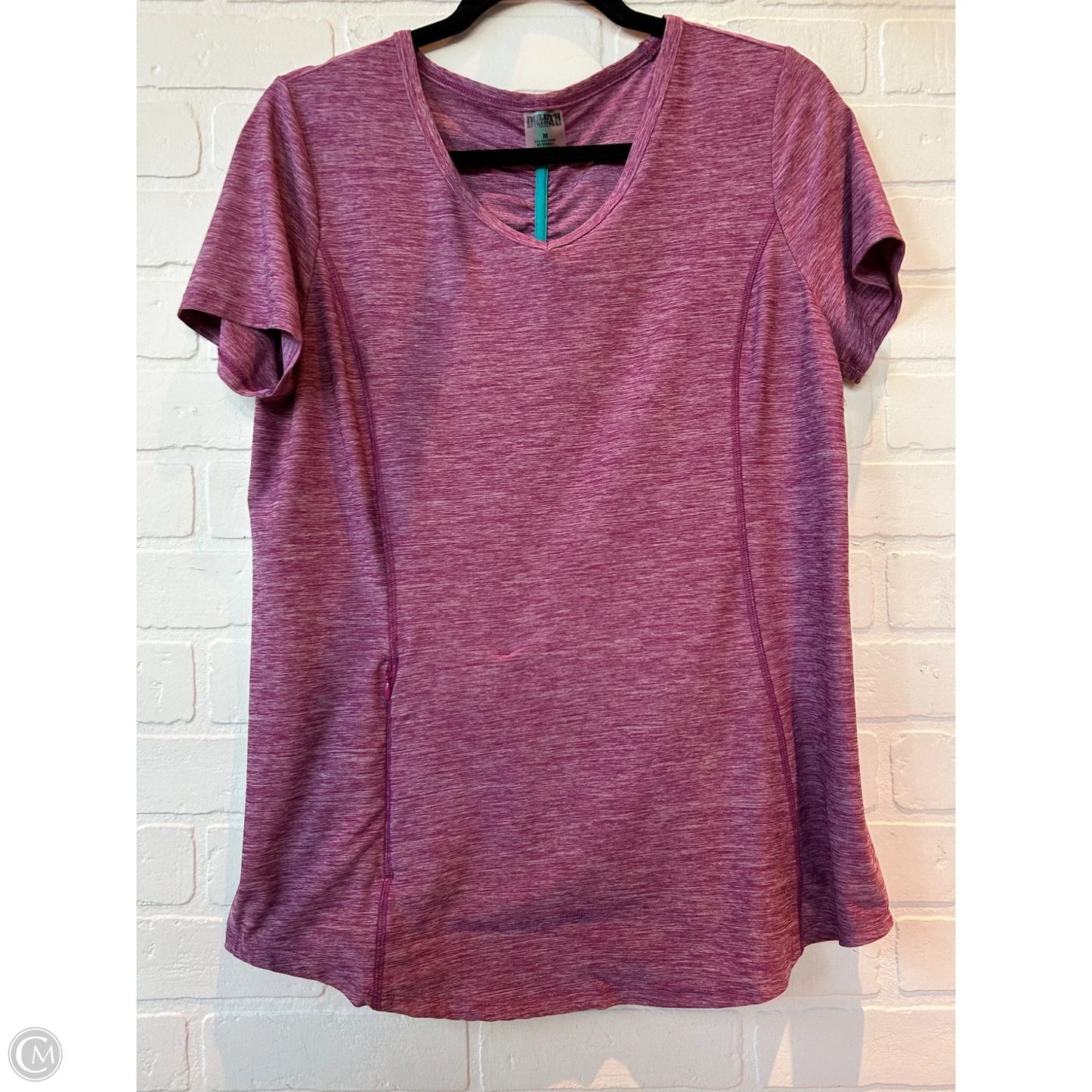 Athletic Top Short Sleeve By Duluth Trading In Pink, Size: M