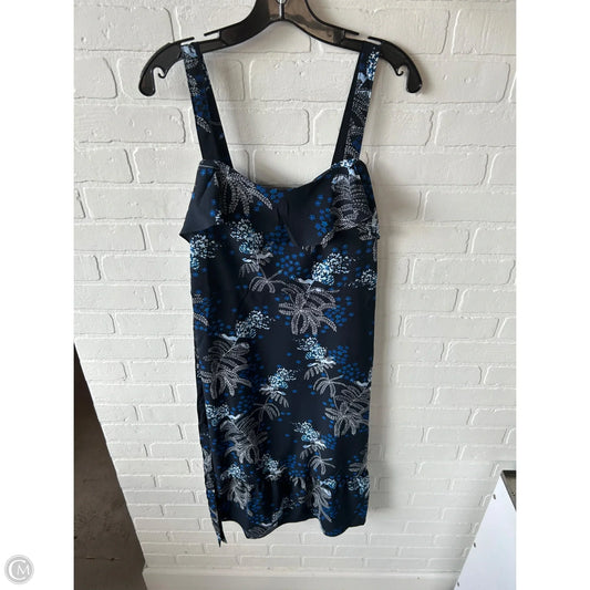 Dress Casual Midi By Banana Republic In Black & Blue, Size: S
