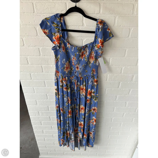 Dress Casual Maxi By Xhilaration In Blue & Orange, Size: M